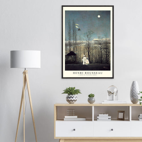 Artfulprints Poster Henri Rousseau - Carnival evening   - 70x100 cm - Blauw