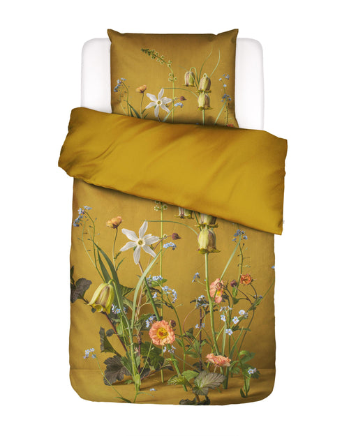 Essenza Ficaria dekbedovertrek - Eenpersoons – 140x200/220 cm - Flower ochre