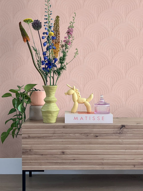 ESTAhome behang 3D-motief roze - 53 cm x 10.05 m - 131108