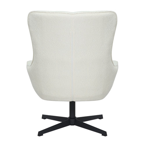 StarFurn Fauteuil Nora - Off-White Stof - Draaibaar - 81x85x99cm