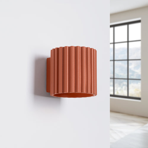 Sollux Lighting Wandlamp AURA rood ochra G9 - 10x12x10cm