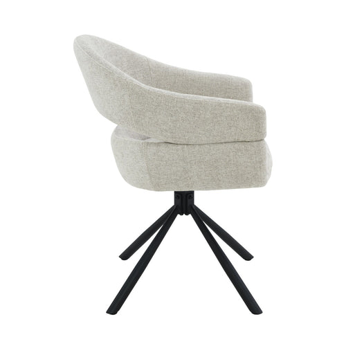 Livingfurn eetkamerstoel Linn - beige - set van 2 - 62x58x85 - vtwonen shop