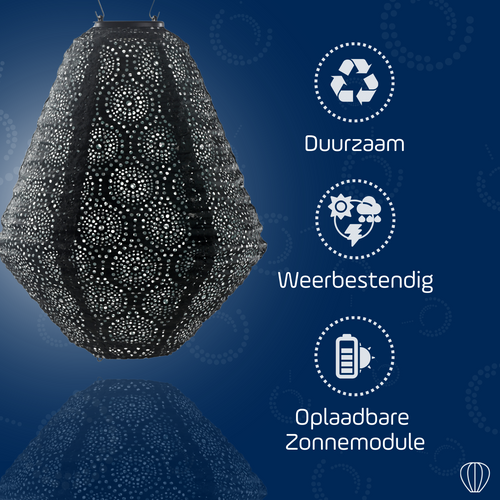 Lumiz solar lampion - occult can - 30 cm - groen