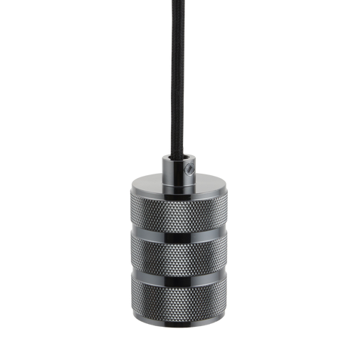 Lighto | Pendel Zwart Titanium | Inclusief Lichtbron Goud | Retro | 1.5m Snoer | Met Plafondkap - vtwonen shop