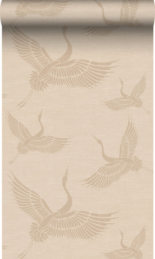 Origin Wallcoverings behang kraanvogels beige - 0,53 x 10,05 m - 347826 - vtwonen shop