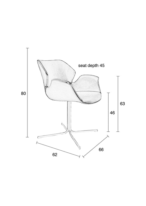 Zuiver Nikki Eetkamerstoelen met armleuning Zwart - Set van 2 - vtwonen shop