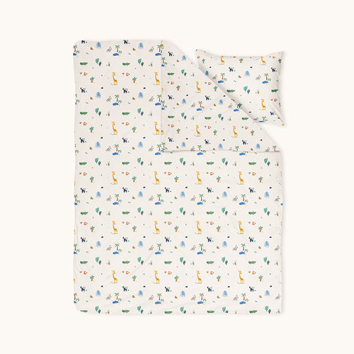 Petite Amélie Dekbedovertrekset – 140x200 cm – 100% Biologisch Katoen - Safari - vtwonen shop