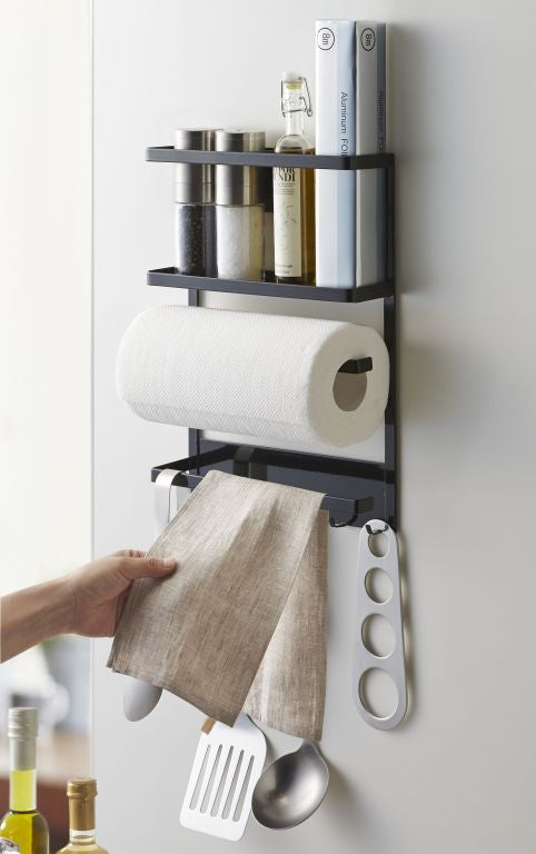 Yamazaki Magnetisch Keukenrekje Koelkast - Tower - Zwart - vtwonen shop