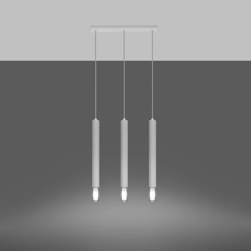 Sollux Lighting Hanglamp WEZYR 3 wit - 45x6x120cm