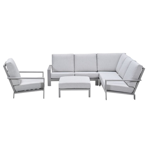 Garden Impressionshoek loungeset Coba 5-delig - taupe