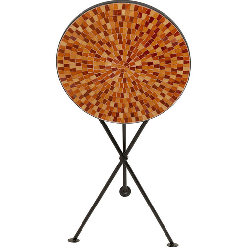 Kare Design Bijzettafel Clack Mosaic Ø35cm oranje - vtwonen shop