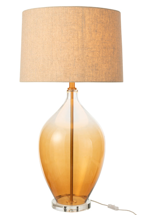 J-Line lamp - glas - amber