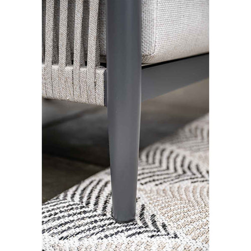 Garden Impressions lounge dining set Tavira grey sand - 4-delig