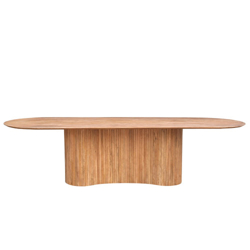 Giga Meubel Eettafel Ava - Naturel Mangohout - 300x100x77cm - vtwonen shop