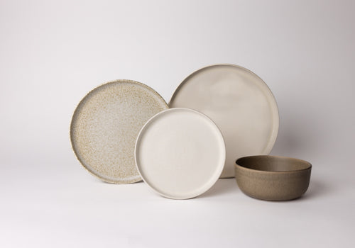 Mimo Homeware serviesset Dreamy Ivory & On The Rocks - 4-delig - 2 personen