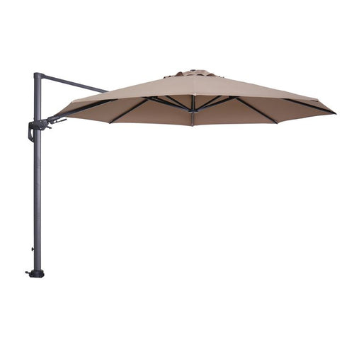Hawaii parasol - Ø350 cm - carbon black - taupe - vtwonen shop