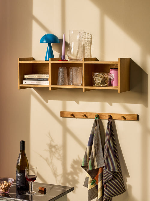 Hübsch plank Focal - mdf/eiken fineer - 80x20xh23cm
