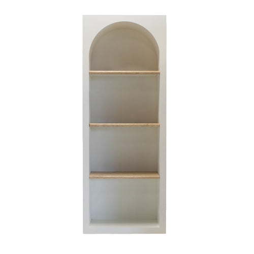 DÉJA Living Vakkenkast Vivé - Travertin - Wit - 80x40x210cm - vtwonen shop