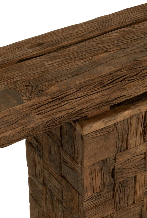 J-Line console Woody - hout - naturel