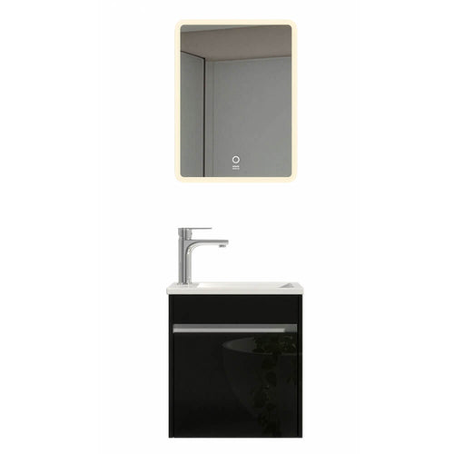 Home Deluxe Badkamermeubel BORKUM - MDF zwart