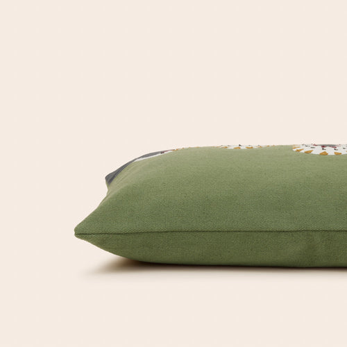 Madura Kussenovertrek Teoti groene en gouden python 40x60 cm