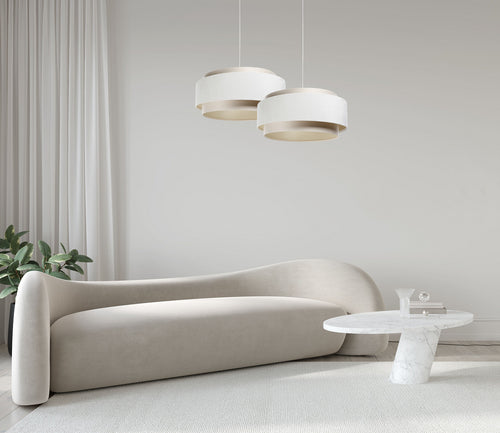 bpskoncept hanglamp Doblo Elegant - crème - Ø60 cm