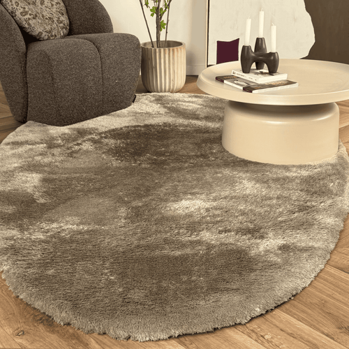 Organisch hoogpolig vloerkleed Odelia stone - Interieur05 - 330 x 240 cm - vtwonen shop