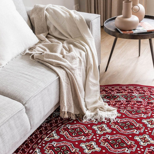 Interieur05 Rond vintage vloerkleed Marad Rood Interieur 05