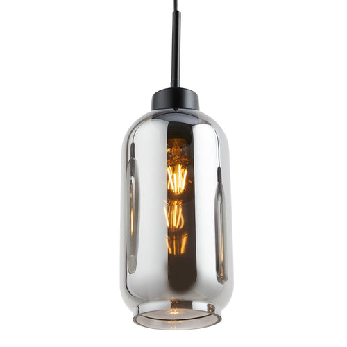 Lighto | Hanglamp zwart met smoke glas 4-lichts | Elin - vtwonen shop