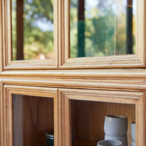 Tikamoon Dubbele vitrinekast van mindihout - Naturel - vtwonen shop