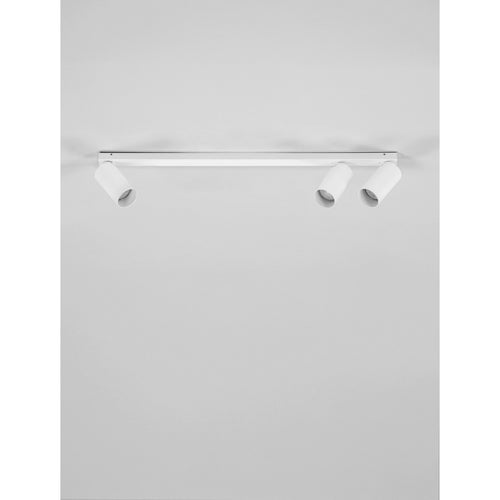 Nova Luce OSO Plafondspot met lichtbalk, zandwit, GU10, 3x10W