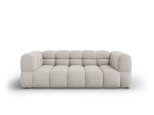 Cosmopolitan Design Bank Sky 3-zits, flueel, lichtbeige - 102x214x70cm