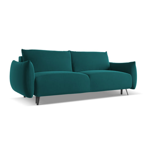LaMiaSofa 3-zits slaapbank Genova - velours - marien - 230x105x86