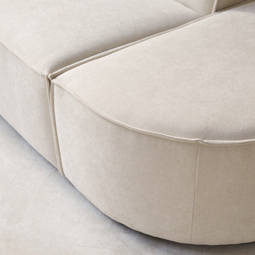 Tikamoon Modulaire loungefauteuil in beige stof - Beige