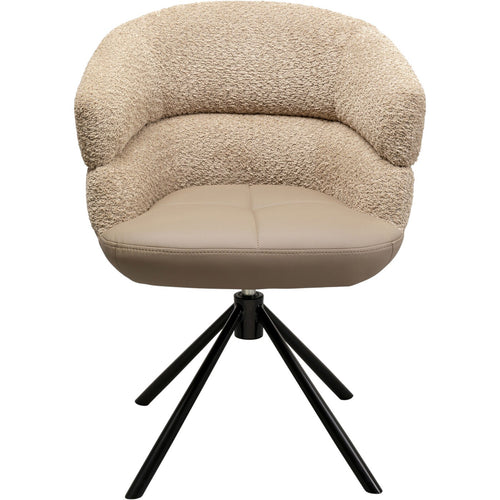 Kare Design Draaistoel met armleuningen Tasty taupe - vtwonen shop