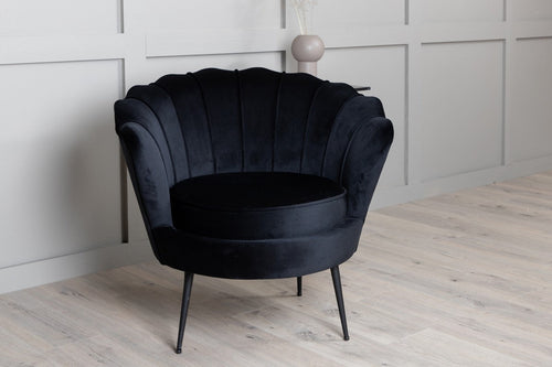 BRAM Fauteuil Ilora - Zwart Velours - vtwonen shop