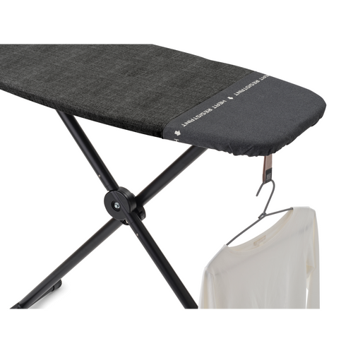 Brabantia Stoombord en strijkplank D, 135x45 cm, hittebestendige parkeerzone - Denim Black