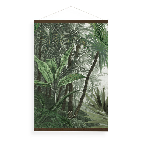 Art for the Home Hangende Poster Linnen - Jungle Landschap Groen - 100x70cm - vtwonen shop