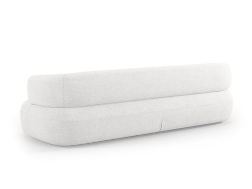 Micadoni Bank Jenny 4-zits, boucle, ivoor - 90x226x73cm
