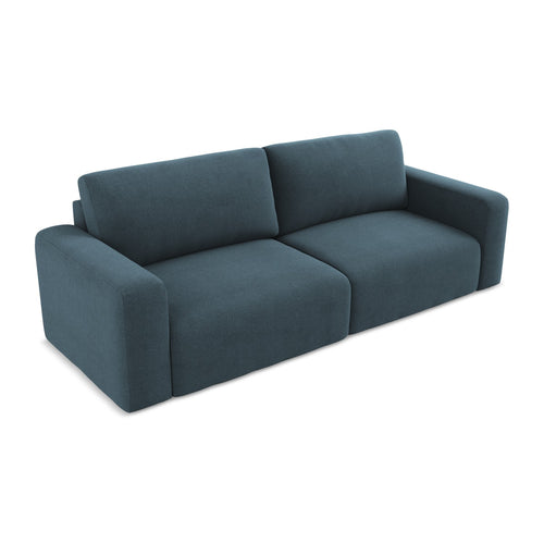 LaMiaSofa 3-zits slaapbank Ostia - textuurstof - jeans - 244x102x79