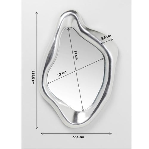 Kare Design Spiegel Hologram 119x76cm Zilver - vtwonen shop