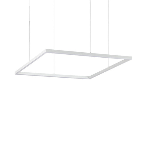 Decoratieve vierkante geïntegreerde hanglamp wit, 3000K, 41W