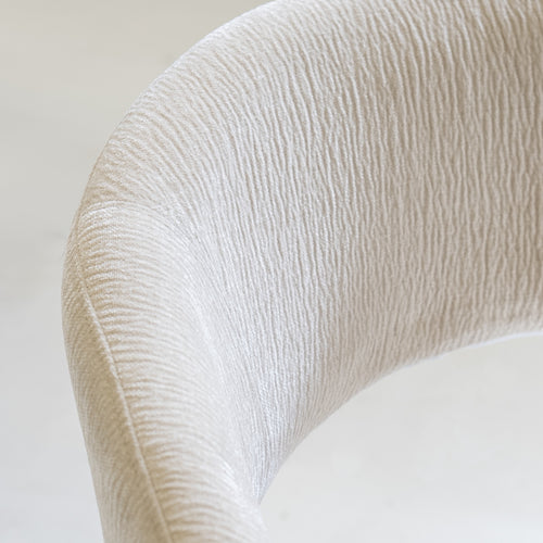 DÉJA Living Eetkamerstoel Elle - Stof/Metaal - Beige - Set van 2 - vtwonen shop