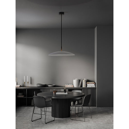 Nova Luce POLIFEMO Dome hanglamp voor plafond, rookgrijs/zandzwart, LED, 17W, 1360lm, 3000K