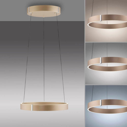 Neuhaus PURE hanglamp E-Clipse - 2 lichts - 50  x 350   cm - champagne - vtwonen shop