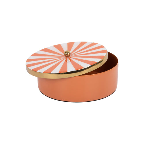 Present Time schaal Candy Swirl Round - oranje - Ø16cm - vtwonen shop