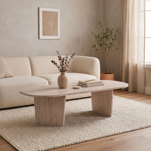 Calicosy - AMELIA Tafel - Licht hout - 130x65x40 cm