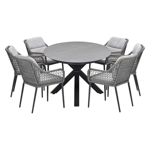 Garden Impressions tuinset Pemba - Scot - Napoli sand - 230x115 cm - 7-delig