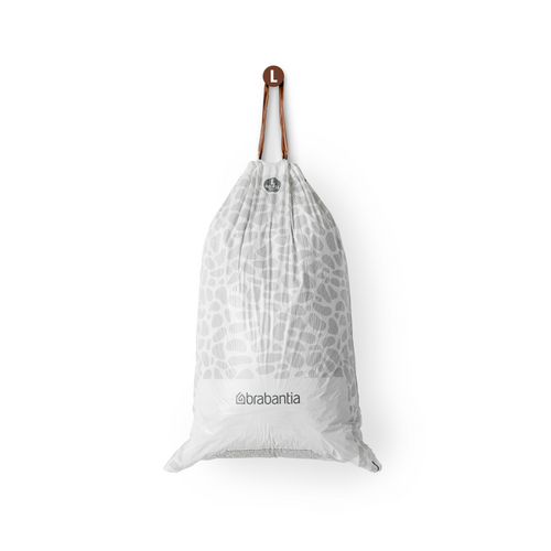 Brabantia PerfectFit afvalzak, code L, 40-45 liter, 120 stuks, set van 6 rollen - White