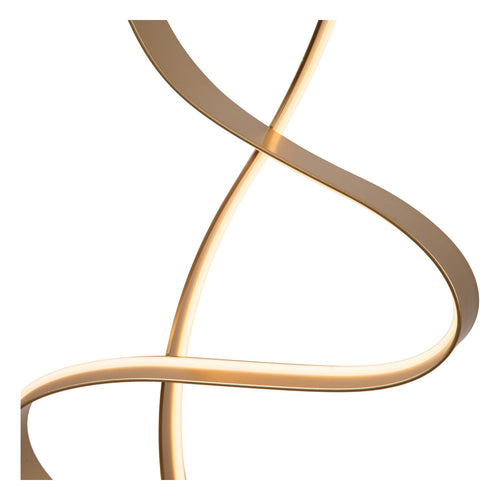 Lucide vloerlamp LAMBADA - Geïntegreerde LED - Mat Goud / Messing - vtwonen shop